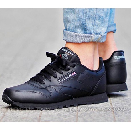 reebok classic leather mujer negras