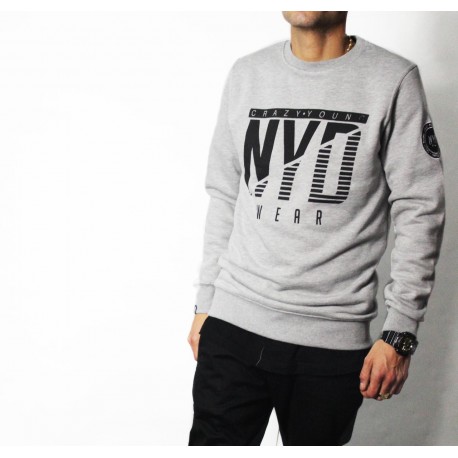 Sudadera NYD WEAR icon Grey