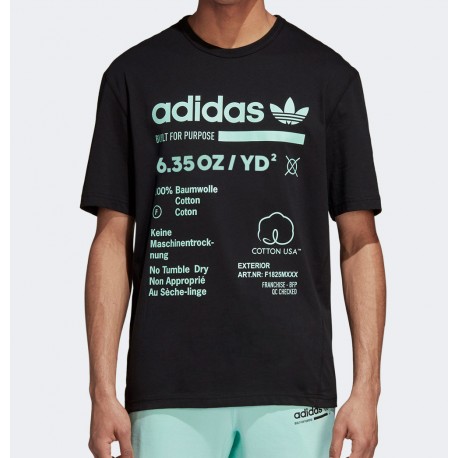Equipar Doméstico capoc Tienda Adidas Online, Camiseta Kaval negra hombre.