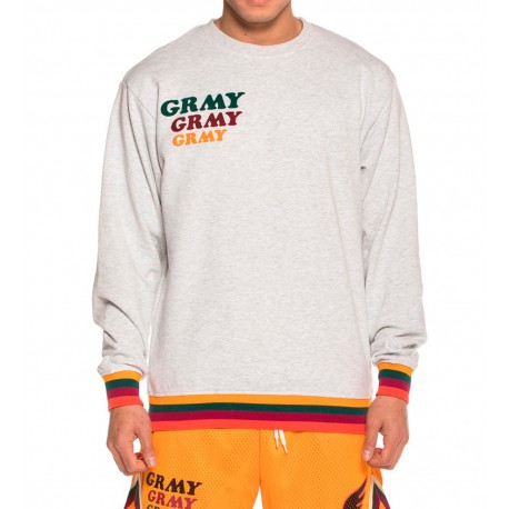 Sudadera GRIMEY Crewneck SS19 Melange White