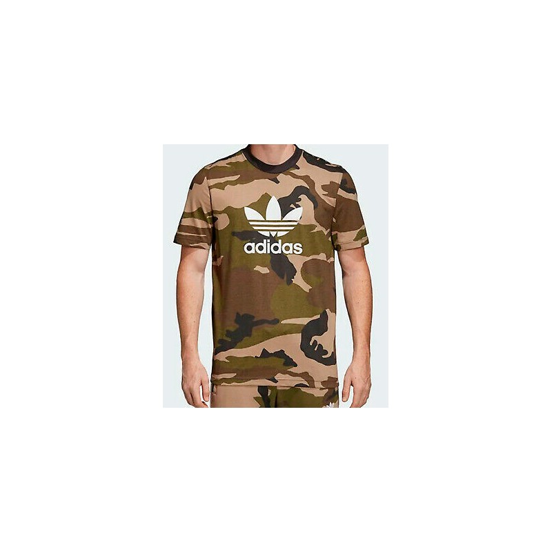 Normalmente Médico Pompeya Tienda Oficial Adidas Originals, camiseta trefoil camuflaje hombre.