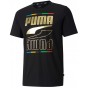 Camiseta PUMA Rebel 5 Continents Black/Gold