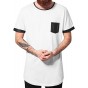 Camiseta larga URBAN CLASSICS Long White/Black
