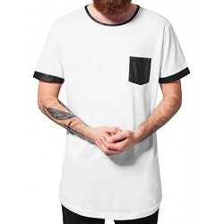 Camiseta larga URBAN CLASSICS Long White/Black